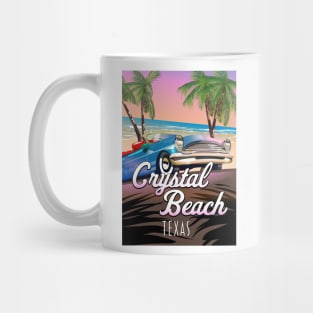 Crystal Beach Texas vacation poster Mug